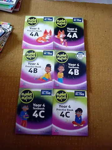 Bundle of Power Maths Year 4 Textbooks & Practice Books (4A, 4B, 4C)