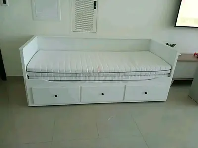 IKEA Hamnes day bed with 2 mattress and 3store drawers