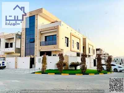 Modern villa with a swimming pool (including registration and ownership fees), two floors and a rooftop, excellent finishes, freehold ownership.