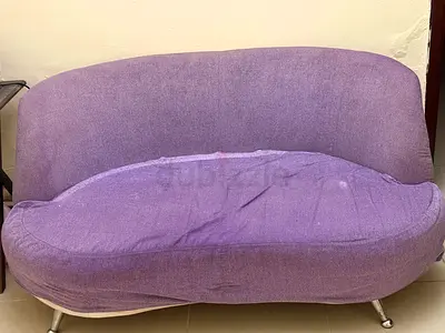 Purple loveseat