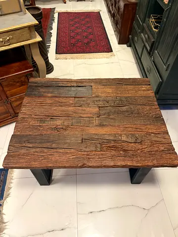 Marina rustic wood coffee table