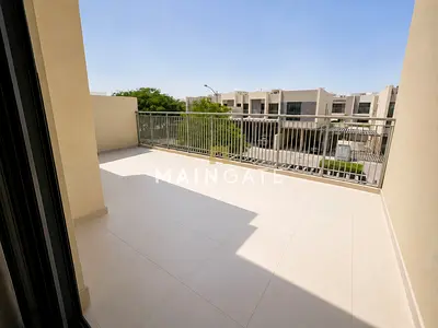 Furnished | Private Balcony & Garden 3BHK+MAID