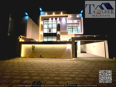 For sale: A luxurious villa with excellent, high-quality finishing in Al Helloo2, Ajman, with a bui