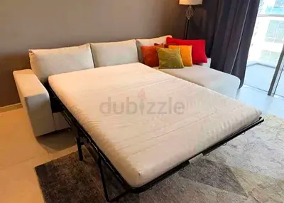 Comfortable L-Shaped Sofa Bed with IKEA