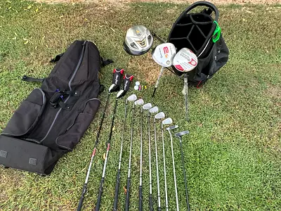 Golf Clubs + travel bag