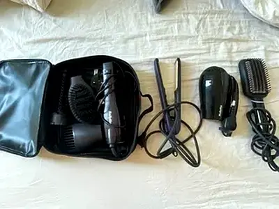 BaByliss Compact Hair Dryer with Brush Attachments and Carry Case