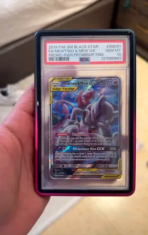 Pokemon Mew and Mewtwo Tag Team PSA 10