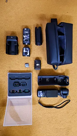 DJI osmo pocket 3 creator combo and additional filters and cage