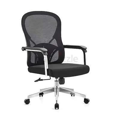 Ergonomic Mesh Office Chair with Armrests and Wheels - Black | Wholesale & retail