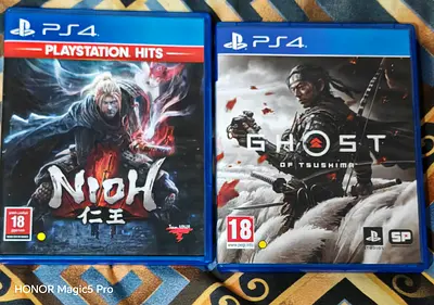 PS4 games: Nioh (PlayStation Hits) + Ghost of Tsushima - Good Condition