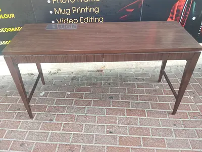 Vintage-style wooden study/console table - good condition