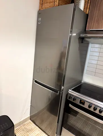 LG Stainless Steel Bottom-Freezer Refrigerator - Good Condition