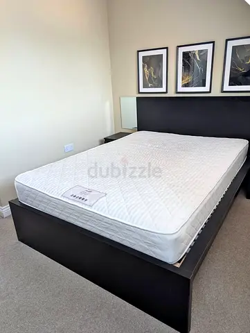 Ikea Queen Size Bed with Mattress Available in Perfect Condition