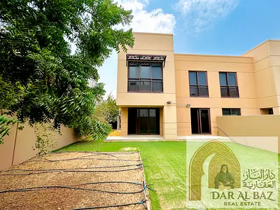 Villa for annual rent in Al Zahia area, Sharjah. The villa has 3 bedrooms, including a master bedroom, a maid's room, a large living room on the groun