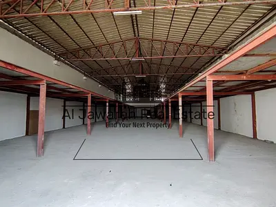 A spacious, premium warehouse is available for annual rent in the Emirate of Umm Al Quwain, suitable for all types of business activities and storage