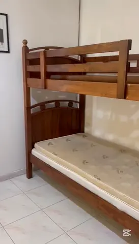 Wooden Bunk Bed with Mattress (URGENT SALE)