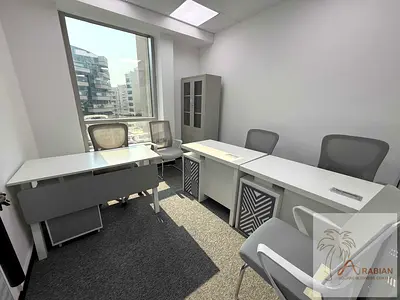 Furnished and Serviced Office Near Sharaf DG Metro | Window View | Ready to Move | 3–4 Persons