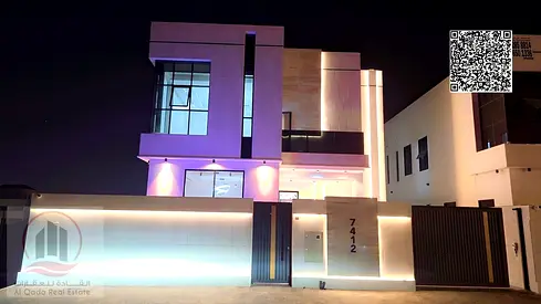 For sale in Al-Haliyo 2 area | 5-bedroom villa with majlis, living room, and swimming pool, price includes registration fees