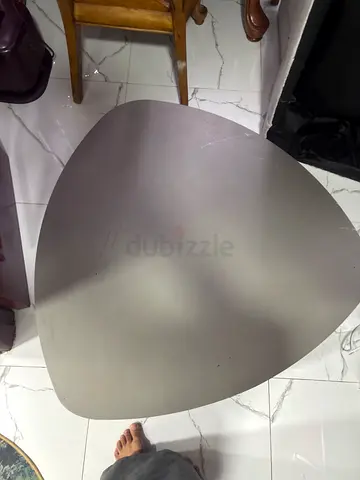 big triangular coffee/side table - grey top, good condition