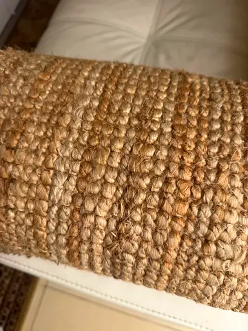 Natural Jute / Sisal Woven Rug - Neutral Tone, Good Condition