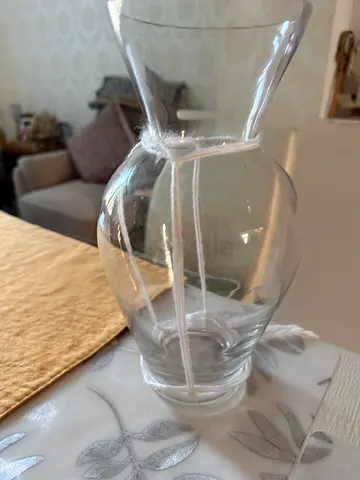 Clear Glass Vase / Decorative Pitcher - Good Condition