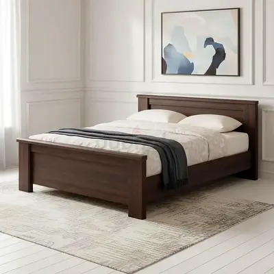 Queen Bed + Mattress + Side Table Set (Full Set)