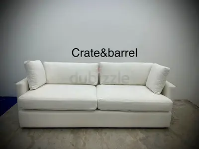 Perfect condition crate&barrel three seater sofa