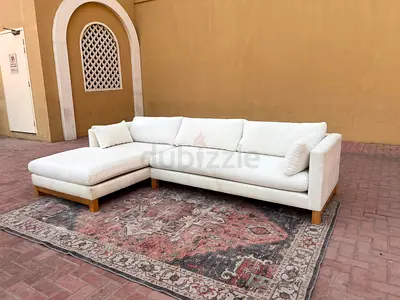 Crate&Barrel L Shape Sofa Beige