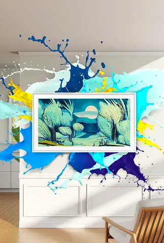85" The Frame LS03F 4K Vision AI Smart TV (2025)