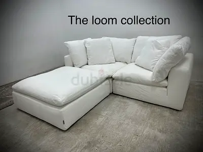 The loom collection white sofa