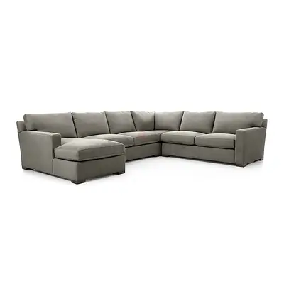 Big ushape crate&barrel axis sofa comfortable