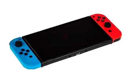 Nintendo Switch Console with Neon Red & Blue Joy-Cons - Good Condition معدل