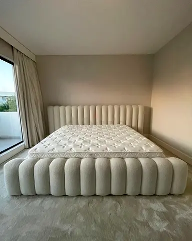 New beige colour 200*200 super king size Bed