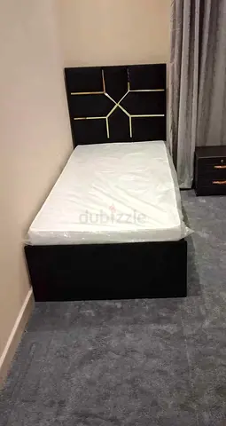 Brand new velvet Single Bed with medical mattress available.
