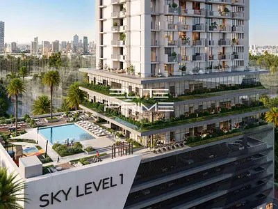 غرفة نوم واحدة | سكاي ليفل 1 JVC | إطلالة على أفق وسط المدينة | دخول المسبح والنادي الرياضي