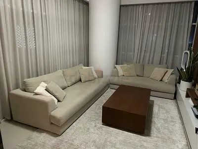Beige Home Center Sofa Set + Coffee Table | Excellent Condition | Barely Used