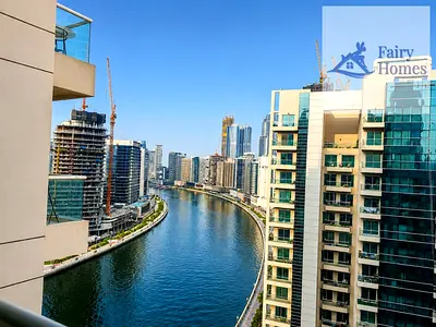شقة مفروشة بغرفة نوم واحدة | إطلالة على المارينا والقناة | شرفة | Mayfair Residency