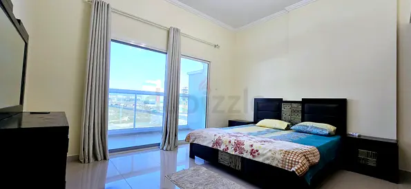 Furnished Master Bedroom with Huge Balcony & Washroom