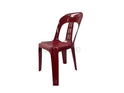 Plastic chairs Durable Maroon Plastic Chair - Excellent Condition