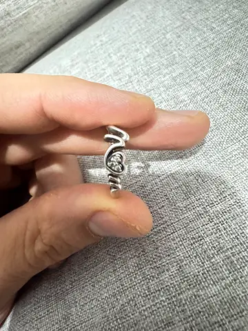 Pandora Sterling Silver Heart Ring with Clear Stone,