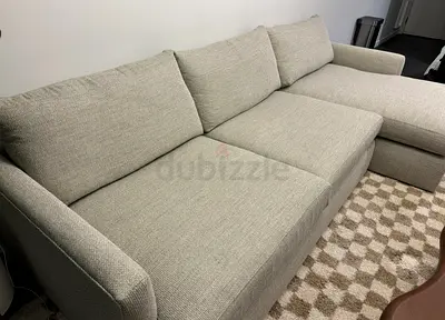 Crate&barrel lounge deep L shape sofa