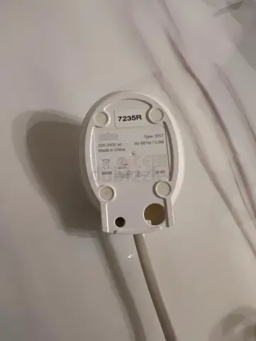 Small white mains power adapter/transformer with cable (used) 2pcs price is for one