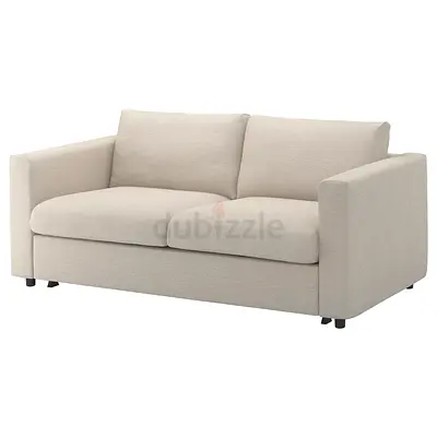 Vimle two seater sofa bed beige