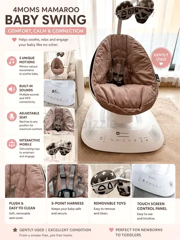 4moms MamaRoo Baby Swing - Gently Used, Excellent Condition