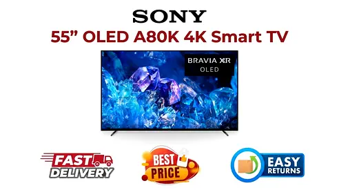 OLED Smart TV in Dubai - Sony 55 Inch OLED Smart TV A80K - Excellent Condition, FREE DELIVERY