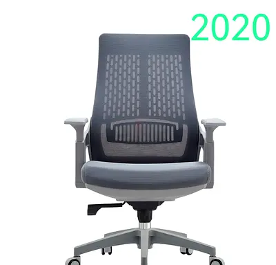 Ergonomic Grey Mesh Office Chair with Lumbar Support (2020)