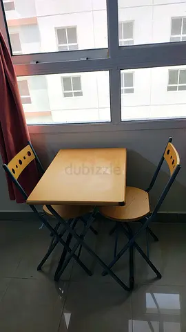 Foldable Table and chairs for Sale AED 50