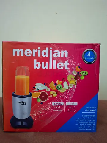 Meridian Blender Mixer Grinder, 6-Piece Smoothie & Spice and Nuts Grinder High Speed Juicer Blender