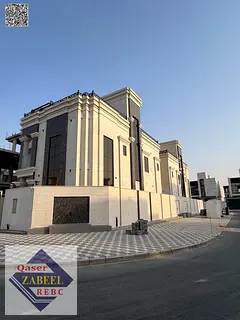 Luxury corner villa for sale, 6 bedroom + roof in Ajman