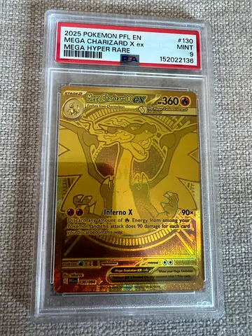 PSA 9 Mega Charizard X ex #130/094 – Mega Hyper Rare